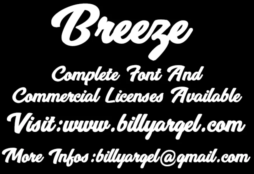 Breeze Personal Use Font