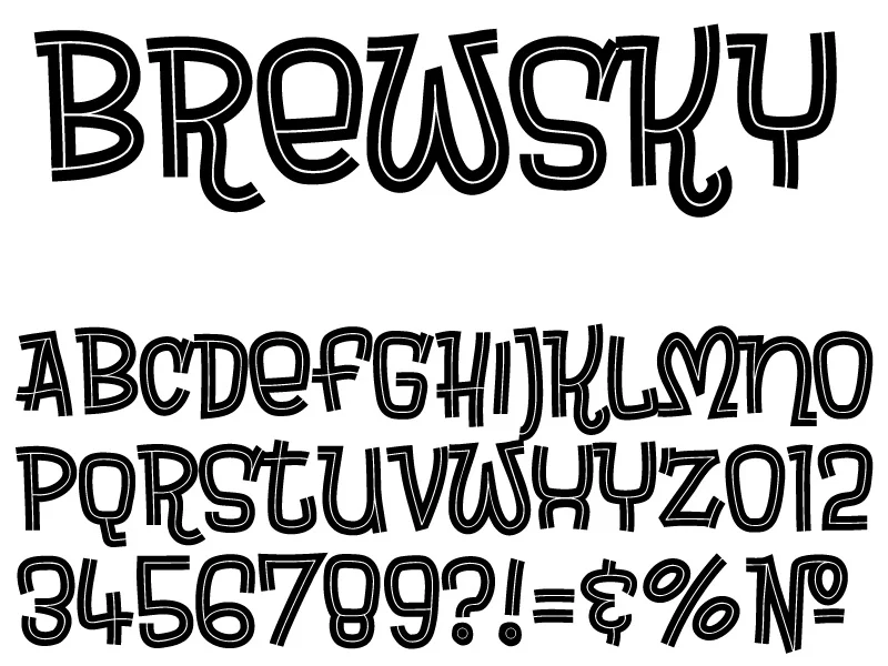 Brewsky Font