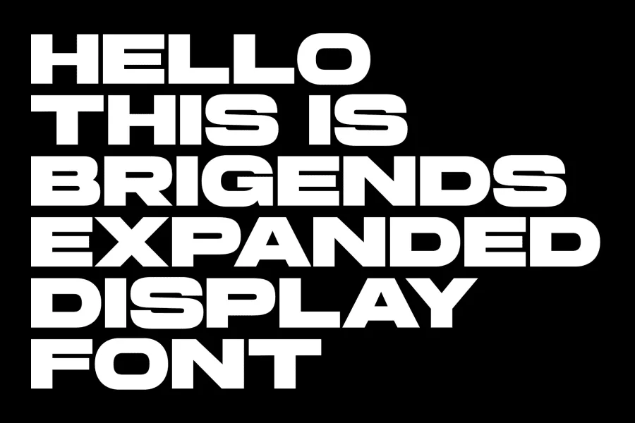 Brigends Expanded Font preview 2