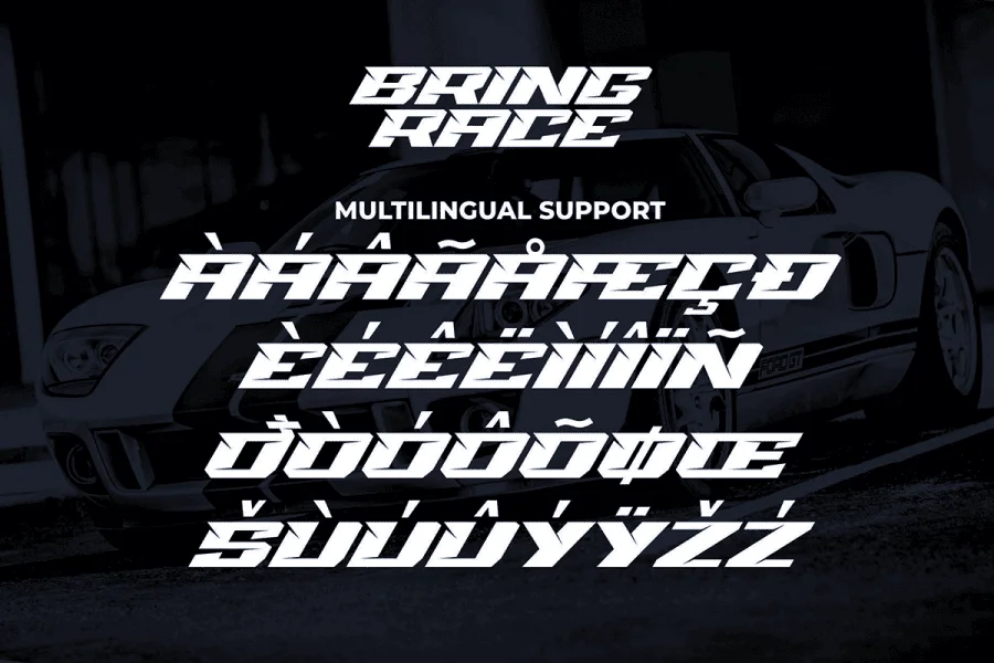 Bring Race Font preview 7