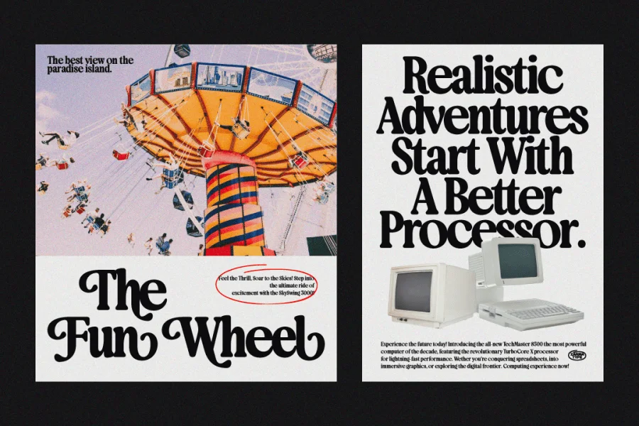 Bringbold Nineties Demo Font preview 3