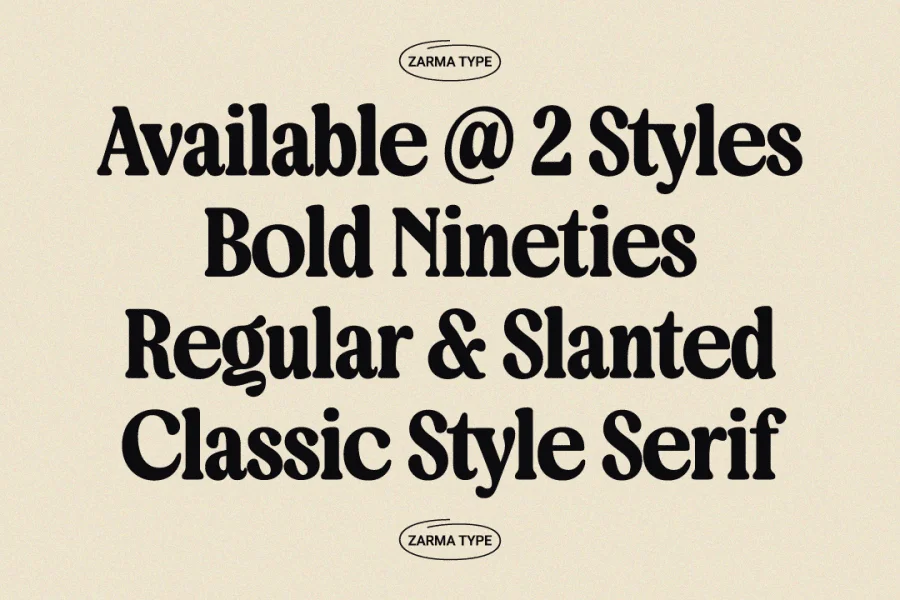 Bringbold Nineties Demo Font preview 5