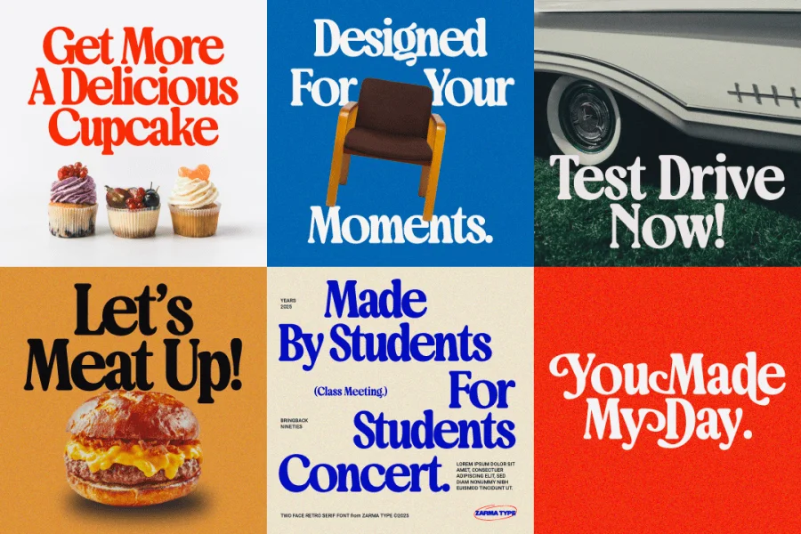 Bringbold Nineties Demo Font preview 7