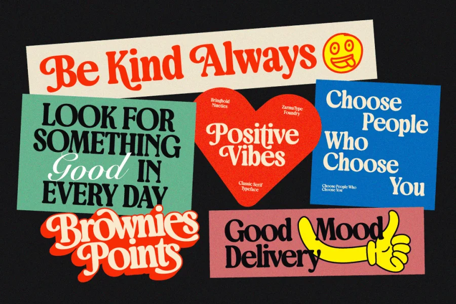 Bringbold Nineties Demo Font preview 9