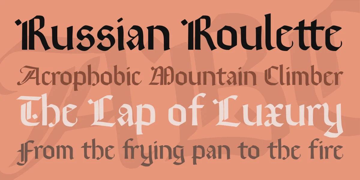 Brinkmann AH Font preview 2