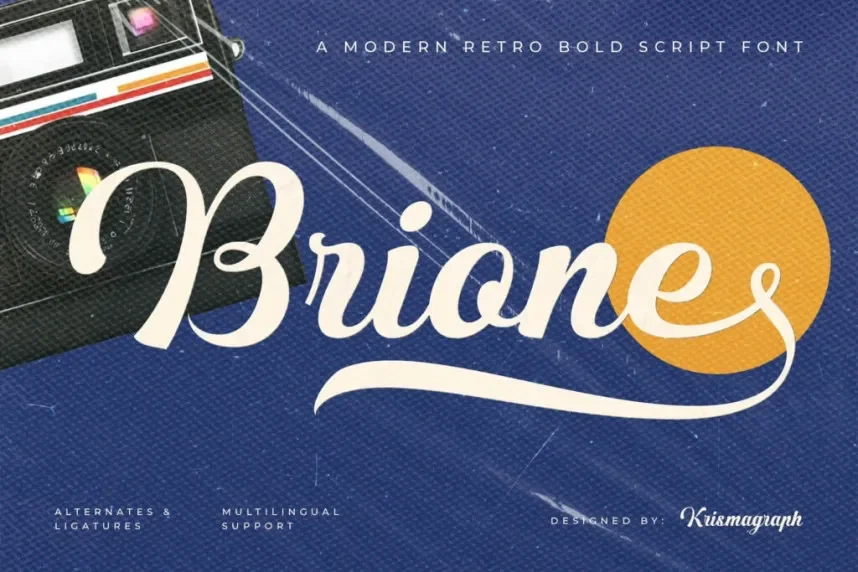 Brione Font preview 2