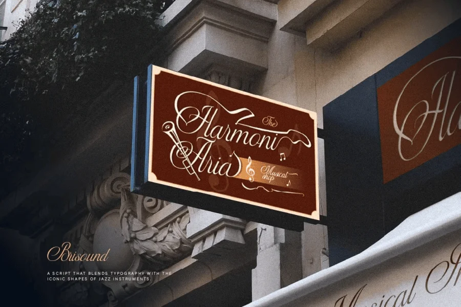 Brisound Font preview 8
