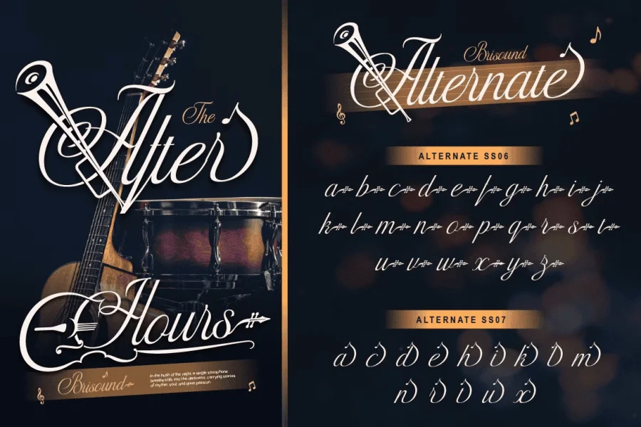 Brisound Font preview 9