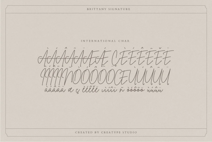 Brittany Signature Script Font preview 10