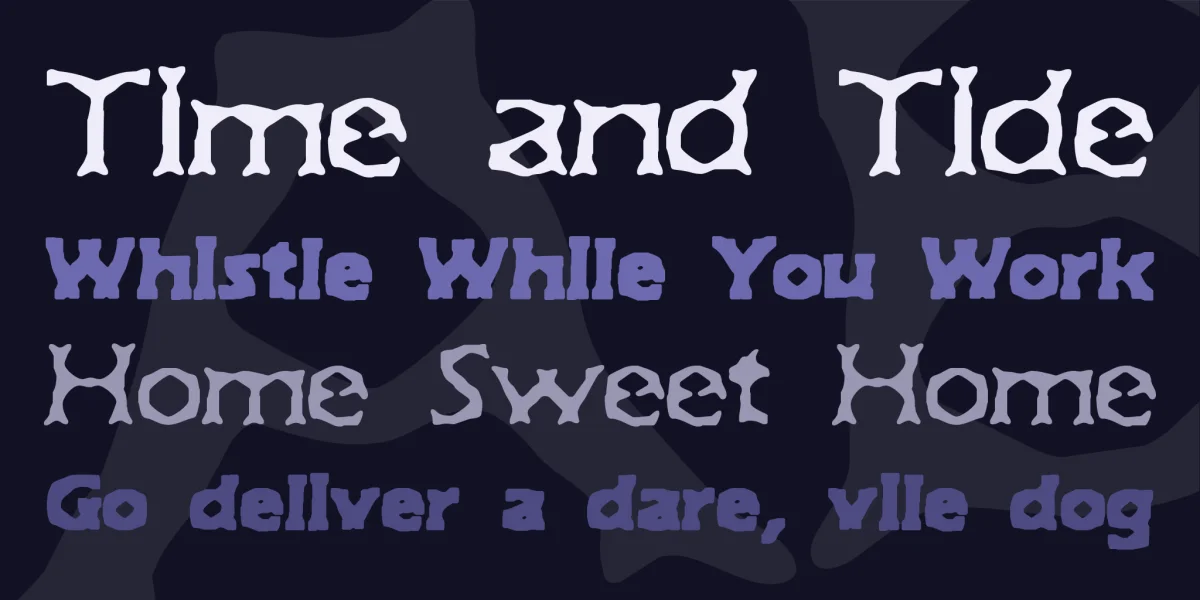 Jekyll & Hyde BRK Font Family preview 2
