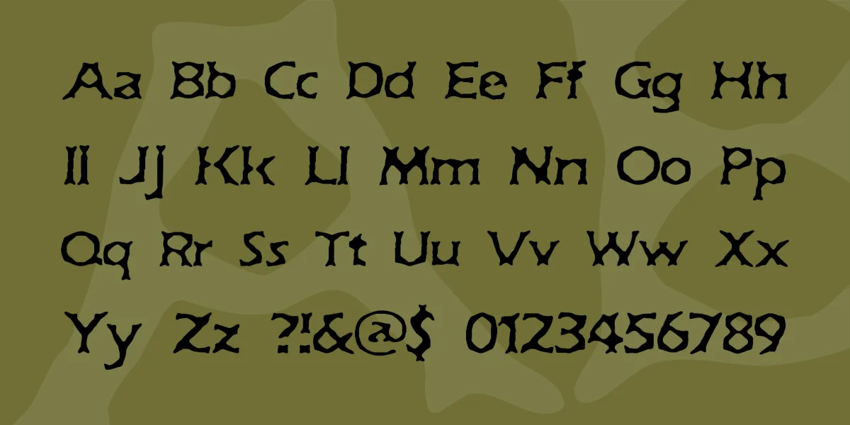 Jekyll & Hyde BRK Font Family preview 3