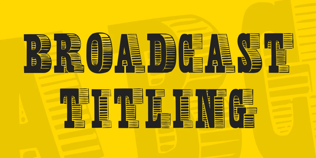 Broadcast Titling Font