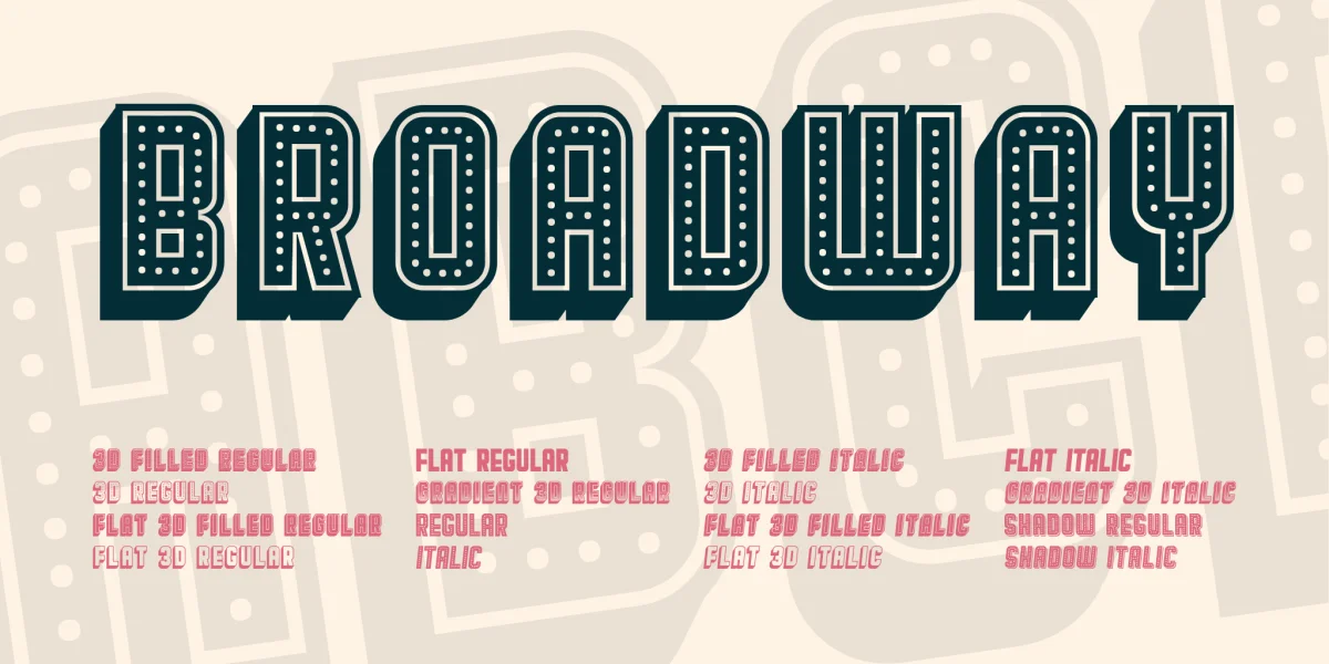 Broadway Font Family