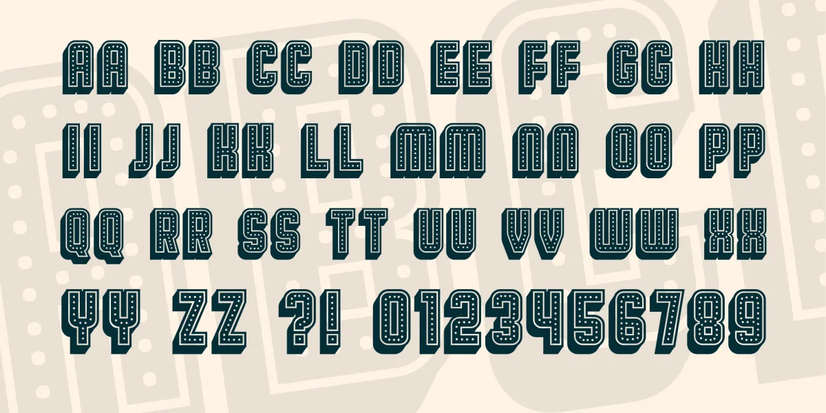 Broadway Font Family preview 3