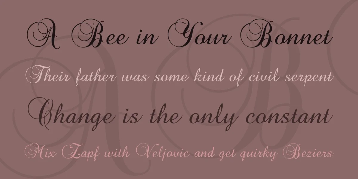Brock Script Font preview 2