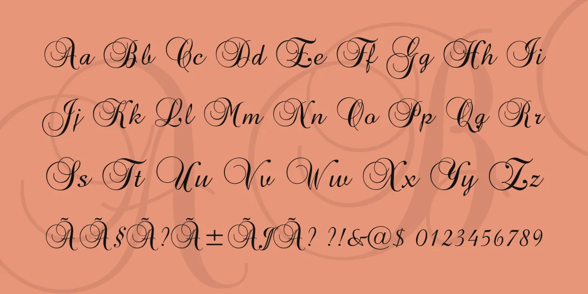 Brock Script Font preview 4