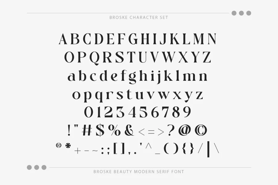 Broske Font preview 7