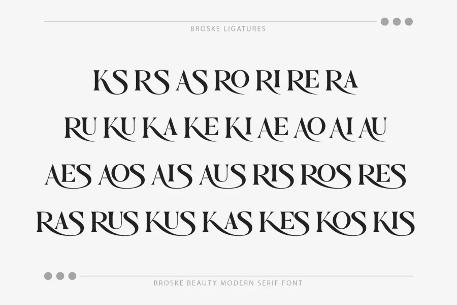Broske Font preview 8