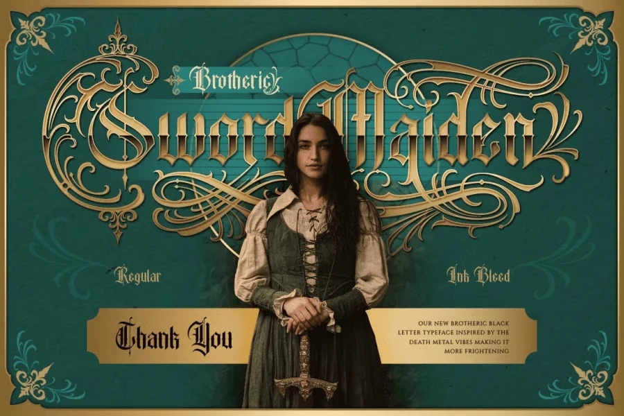 brotheric Font Family preview 12
