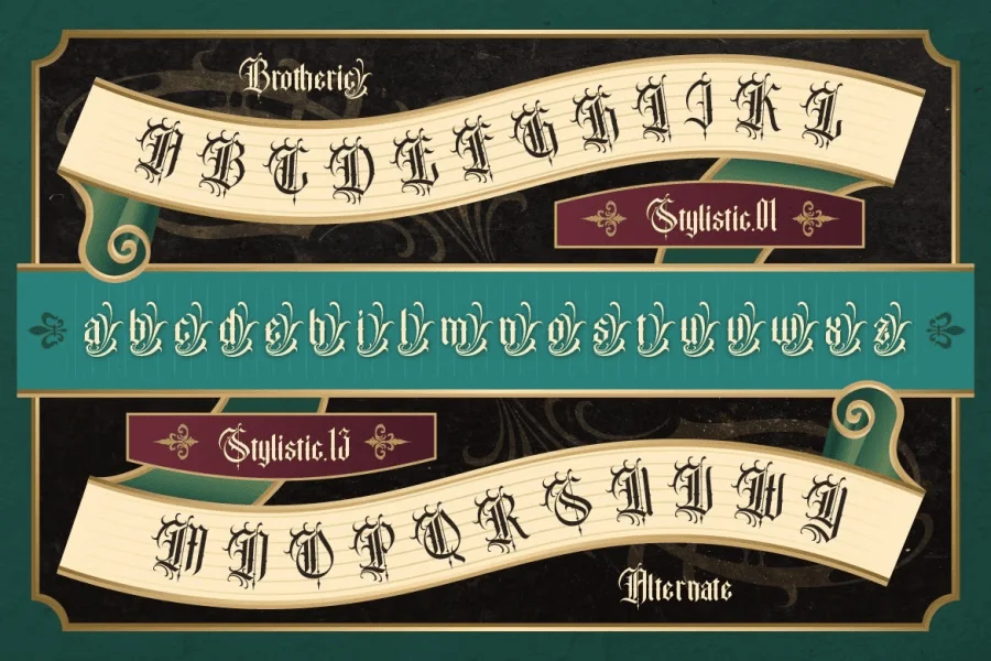 brotheric Font Family preview 4