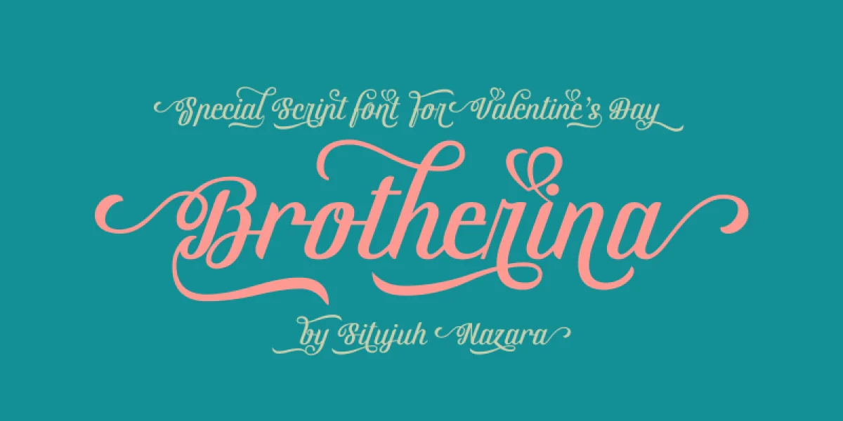 Brotherina Font preview 2