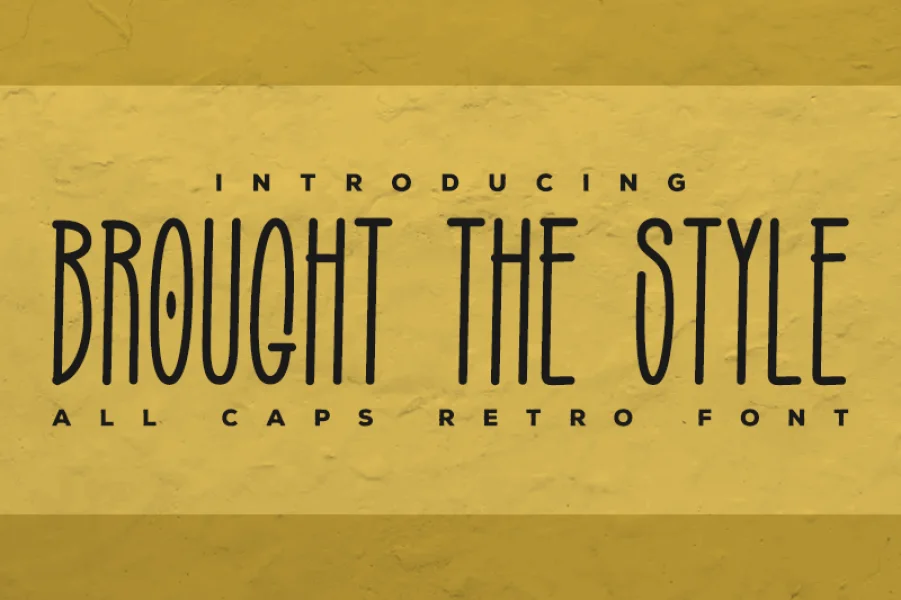 BROUGHT THE STYLE Font