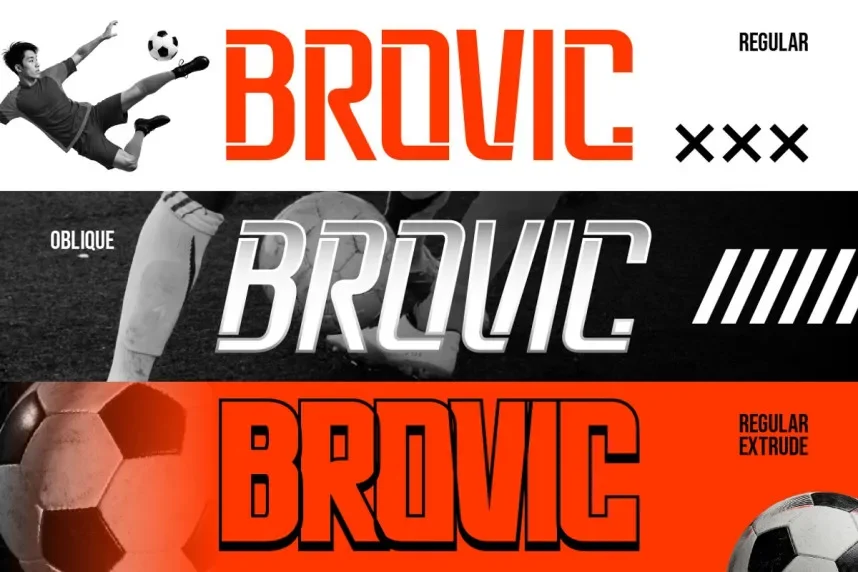 Brovic Font preview 3