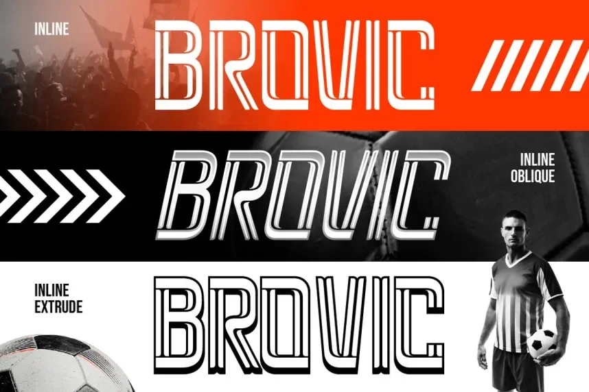 Brovic Font preview 5