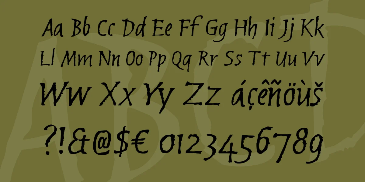 Brubeck AH Font preview 4
