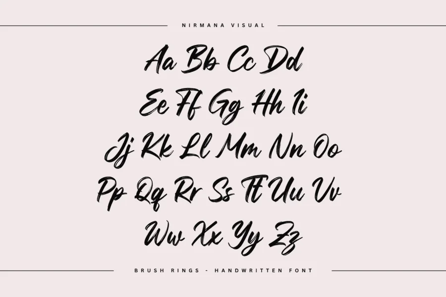 Brush Rings Demo Font preview 12