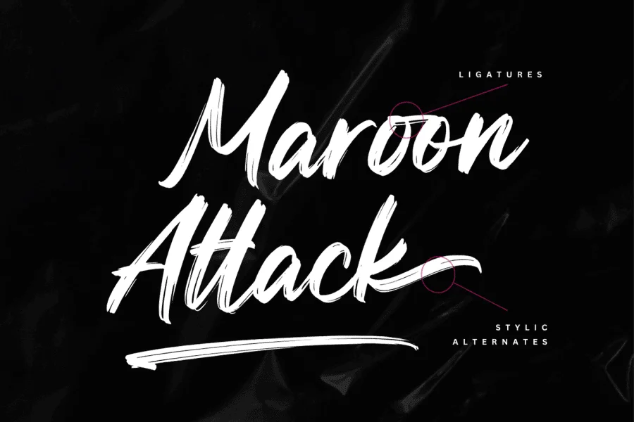 Brush Rings Demo Font preview 2
