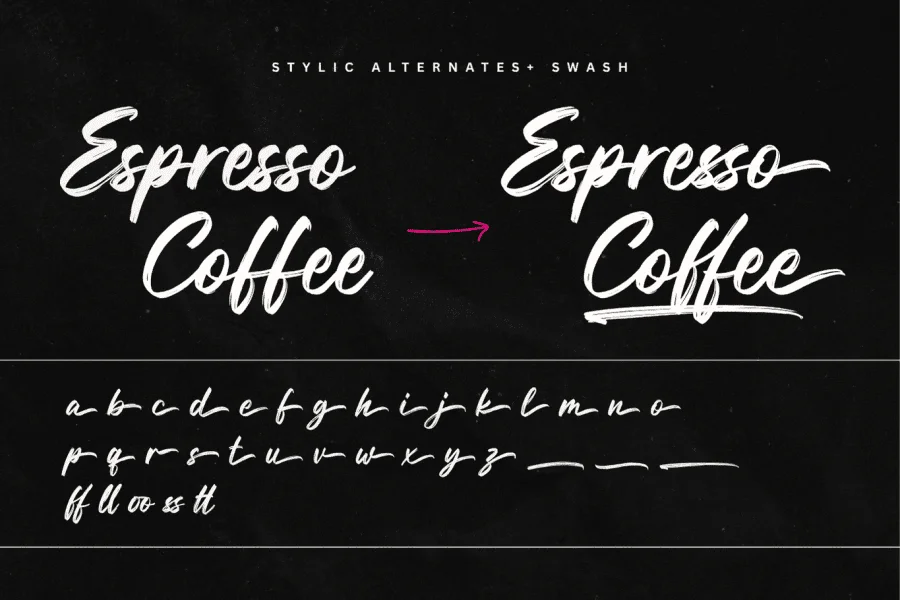 Brush Rings Demo Font preview 4