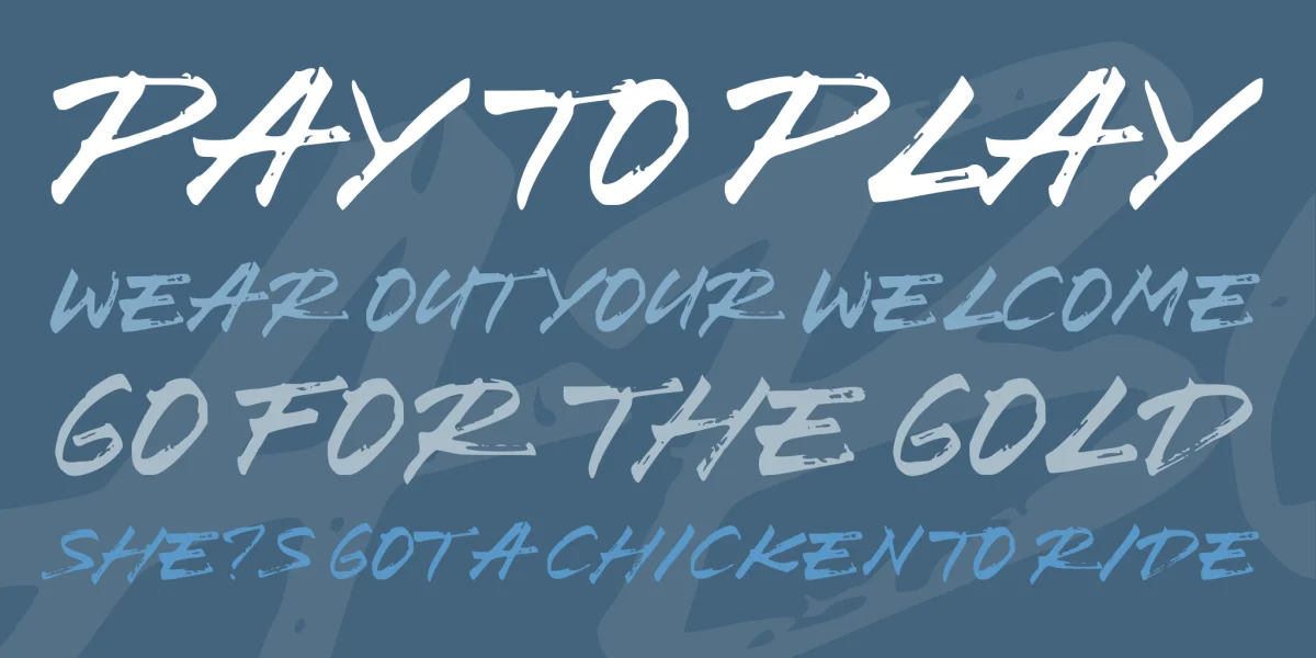 Brush Wedco Font preview 2