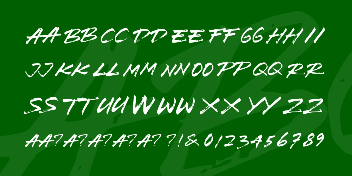 Brush Wedco Font preview 4