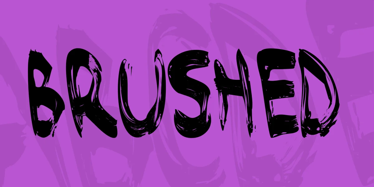 Brushed Font