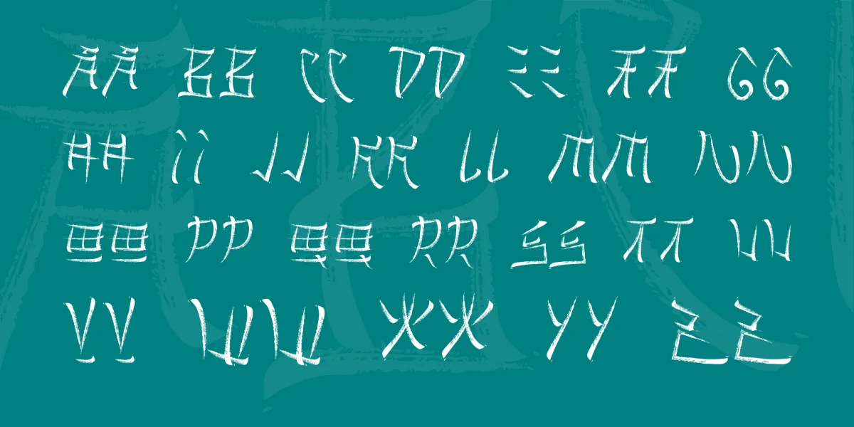 Brushido Font preview 3