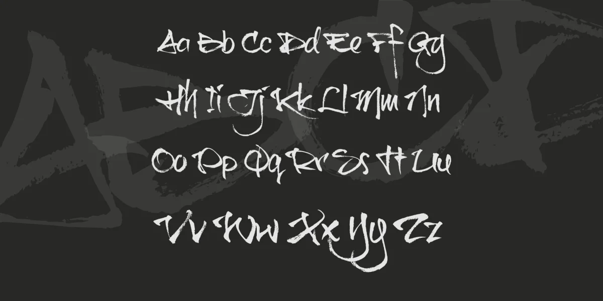 brushTip-C Font preview 4