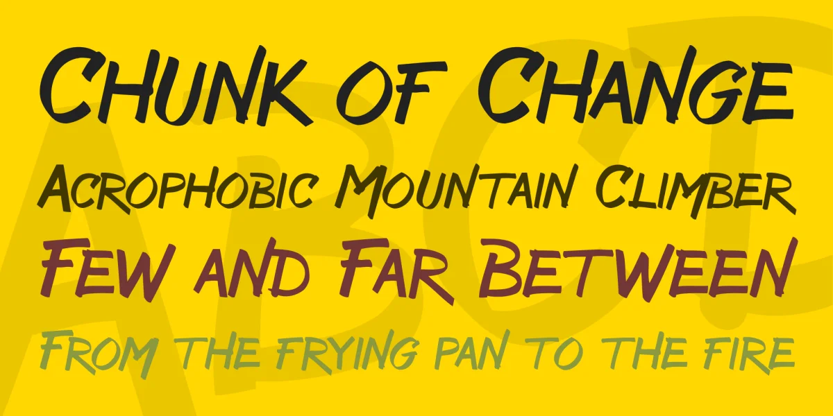 Bruss Font preview 3