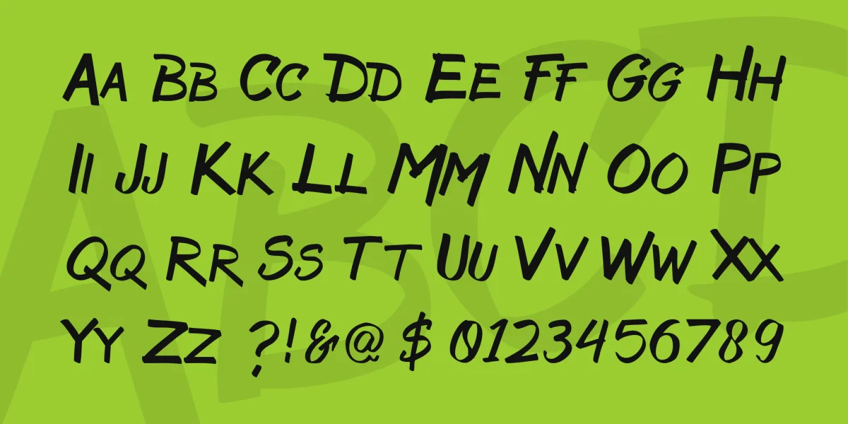 Bruss Font preview 4