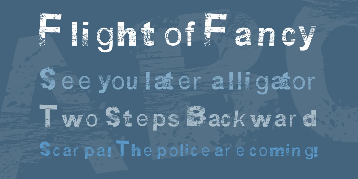 BSB DF 50 Font preview 2