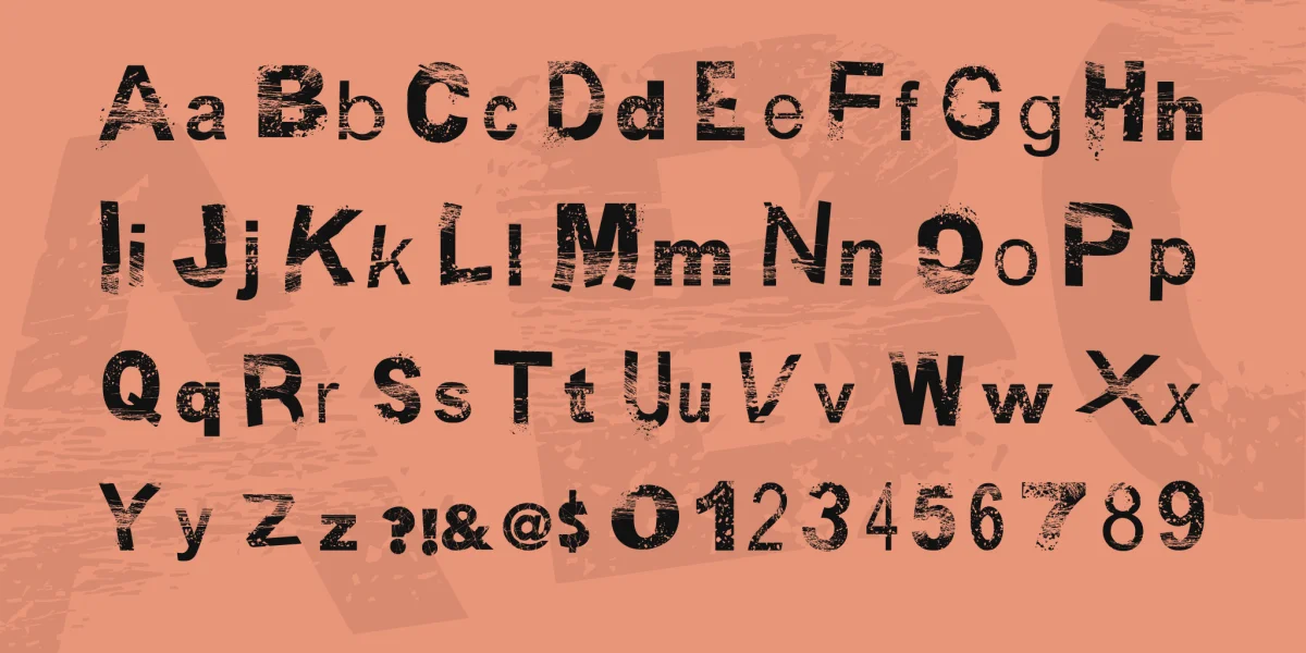BSB DF 50 Font preview 3