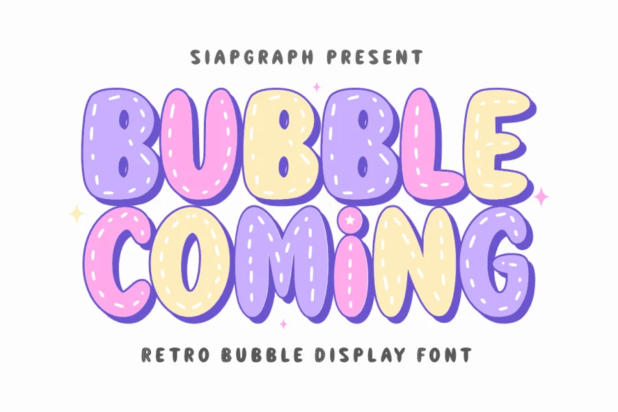 Bubble Coming Font
