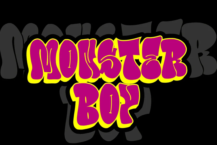 Bubble Horns Font preview 3