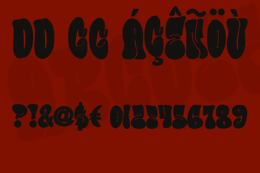 Bubble Horns Font preview 8