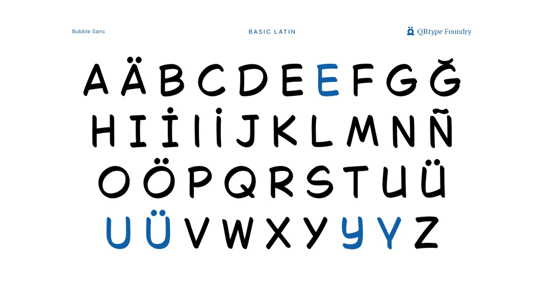 Bubble Sans Font preview 3