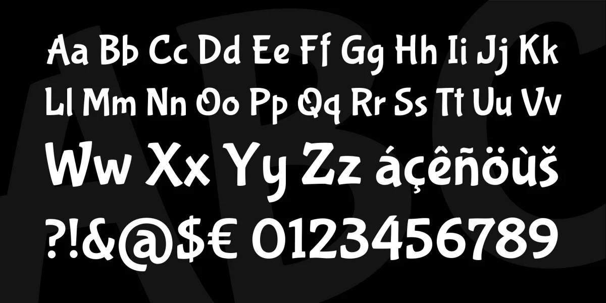 Bubblegum Sans Font preview 3