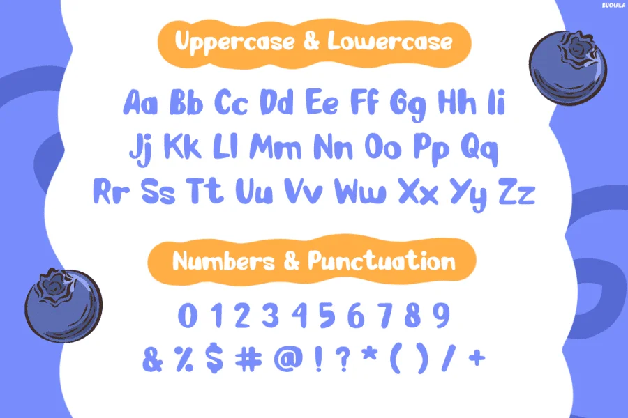 Buchala Font preview 2