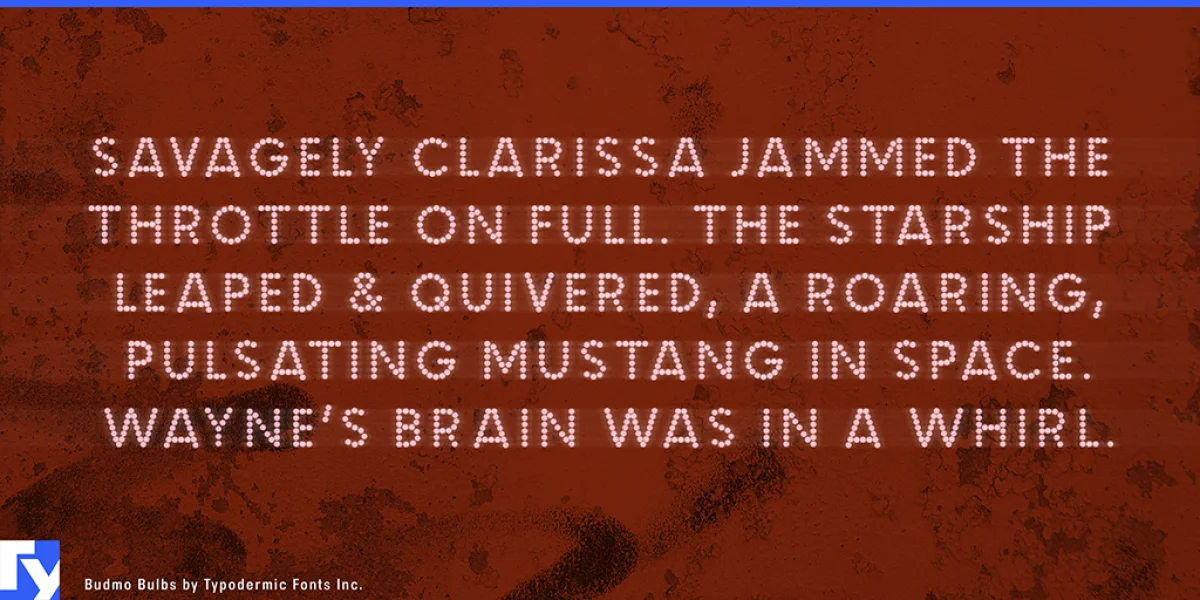 Budmo Font Family preview 3