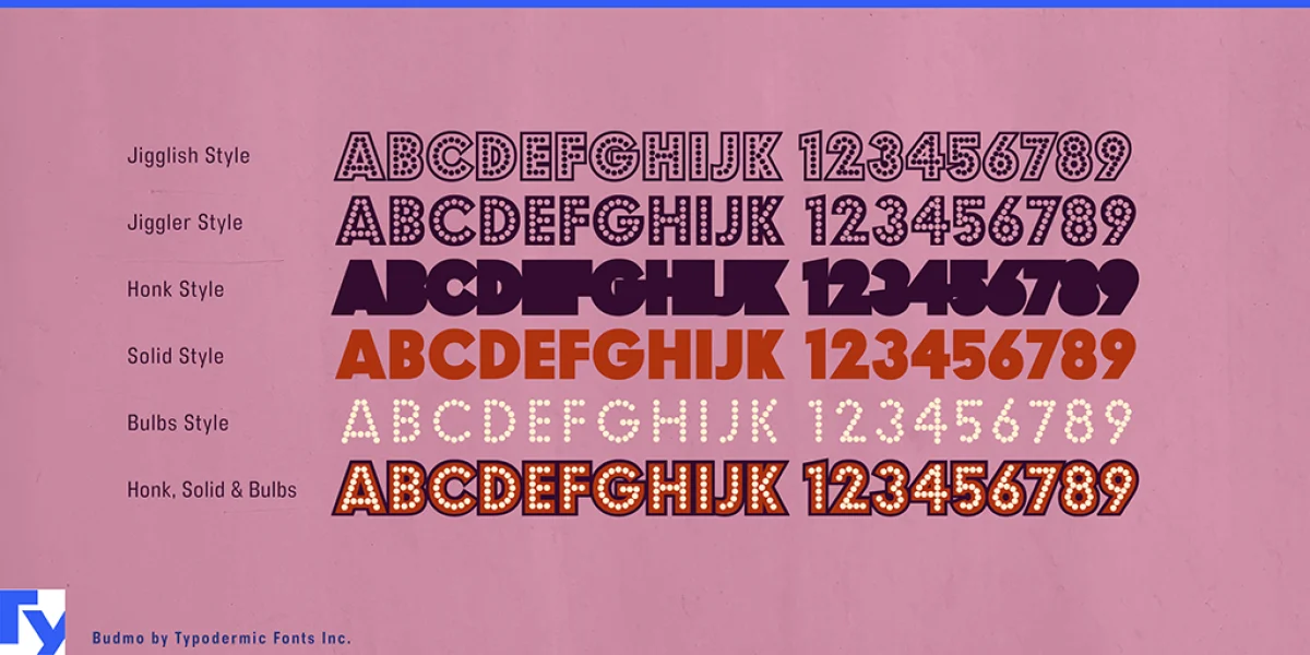 Budmo Font Family preview 4