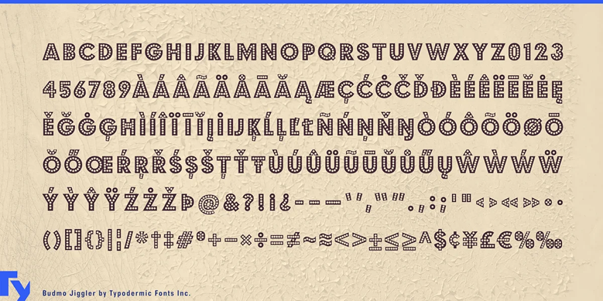 Budmo Font Family preview 5